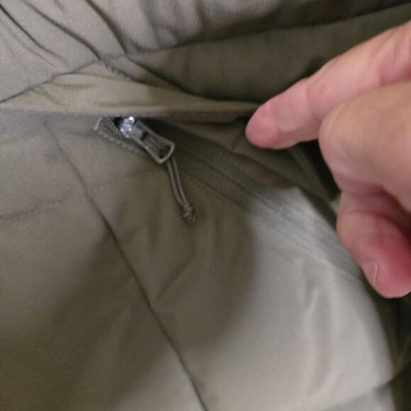 Lands' End Olive Down Filled Detachable Hood Puffer Coat Size M - Picture 4 of 11